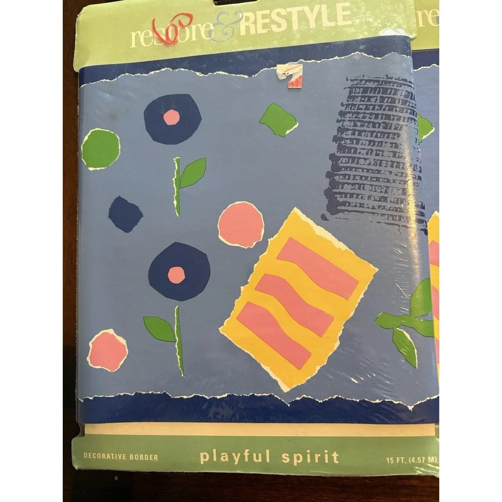 Vtg Restore & Restyle (2 Pkg) 15' Each Decorative Border Playful Spirit 1 Open